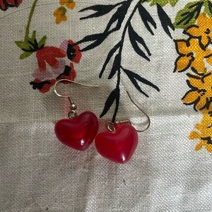 Sterling silver heart earrings